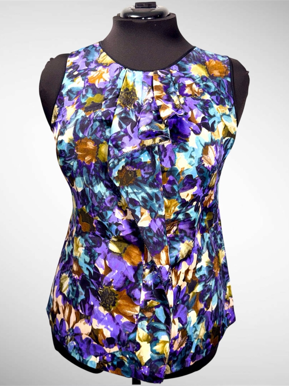 Classiques Entier abstract floral blouse size m